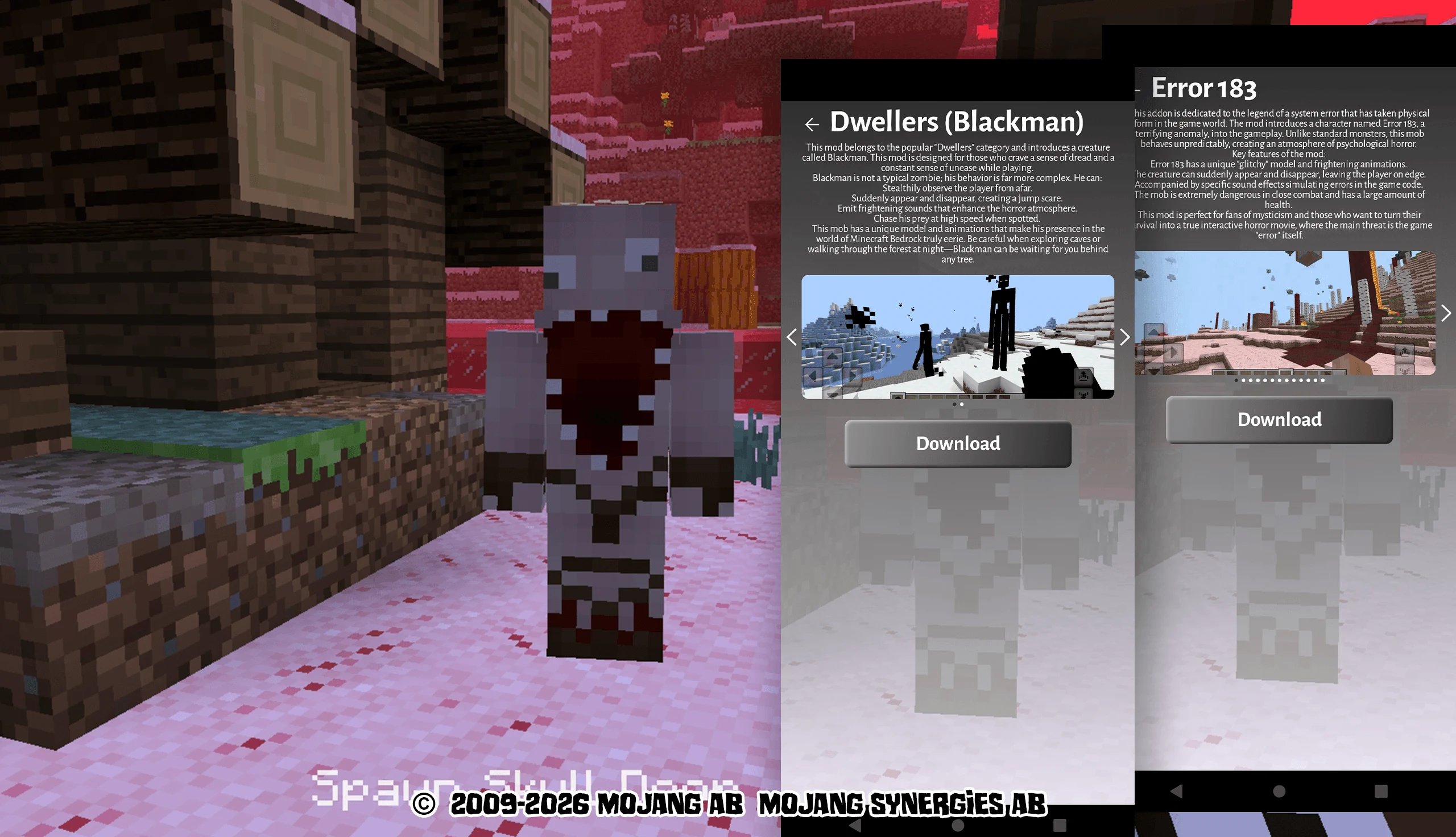 Horror mod for minecraft screenshot